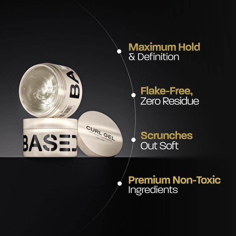 BASED Curl Gel | High Strength Gel for Maximum Curl Definition | Simple, Effective, BASED.