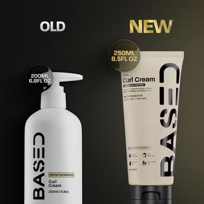BASED Curl Cream | Instant Definition & Hydration | Simple, Effective, BASED.