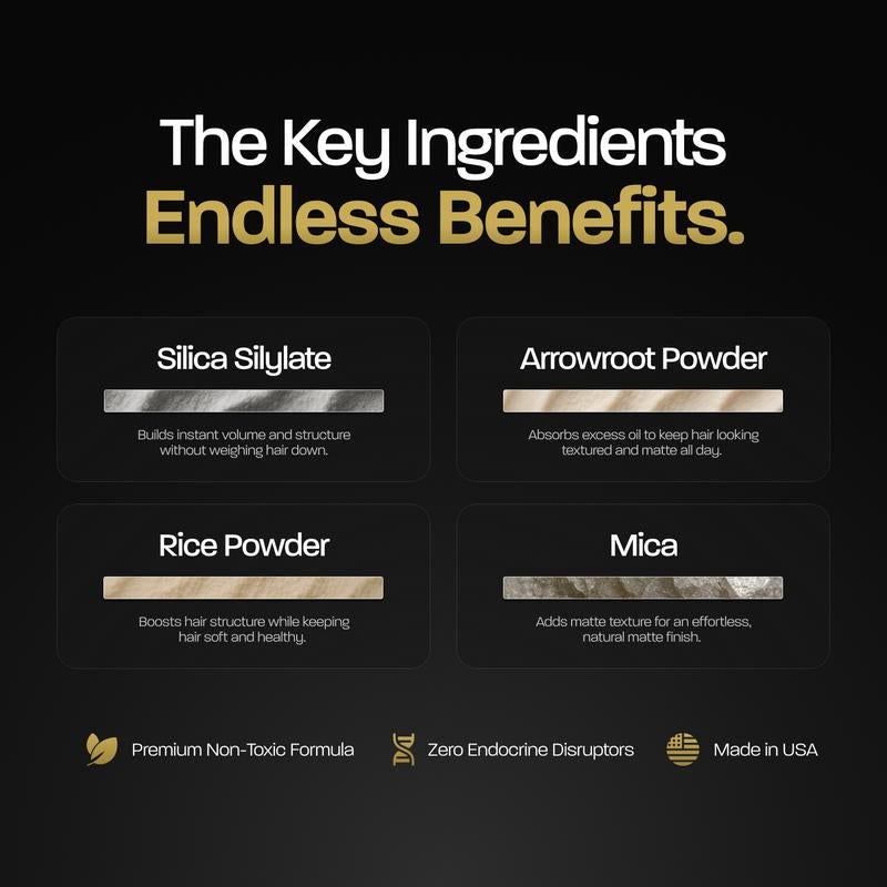 BASED Hair Texture Powder | Instant Volume & Texture | Lightweight, Matte Finish | Simple, Effective, BASED.