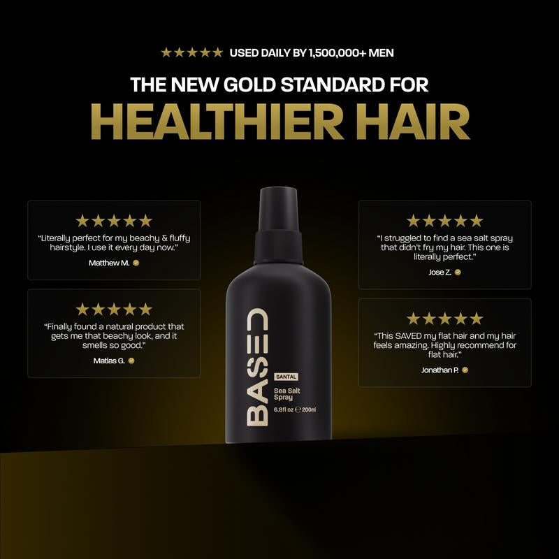BASED Sea Salt Spray | Instant Volume & Texture | Infused with Kelp Extract & Vitamin B5 | Simple, Effective, BASED.