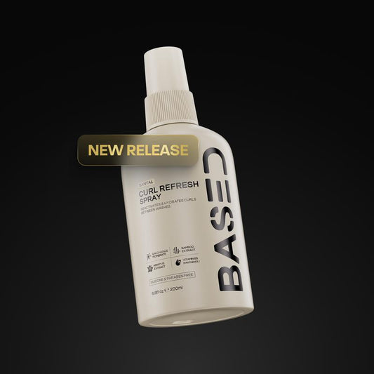 BASED Curl Refresh Spray | Instantly Revives Curls, Lightweight with No Buildup | Simple, Effective, BASED.